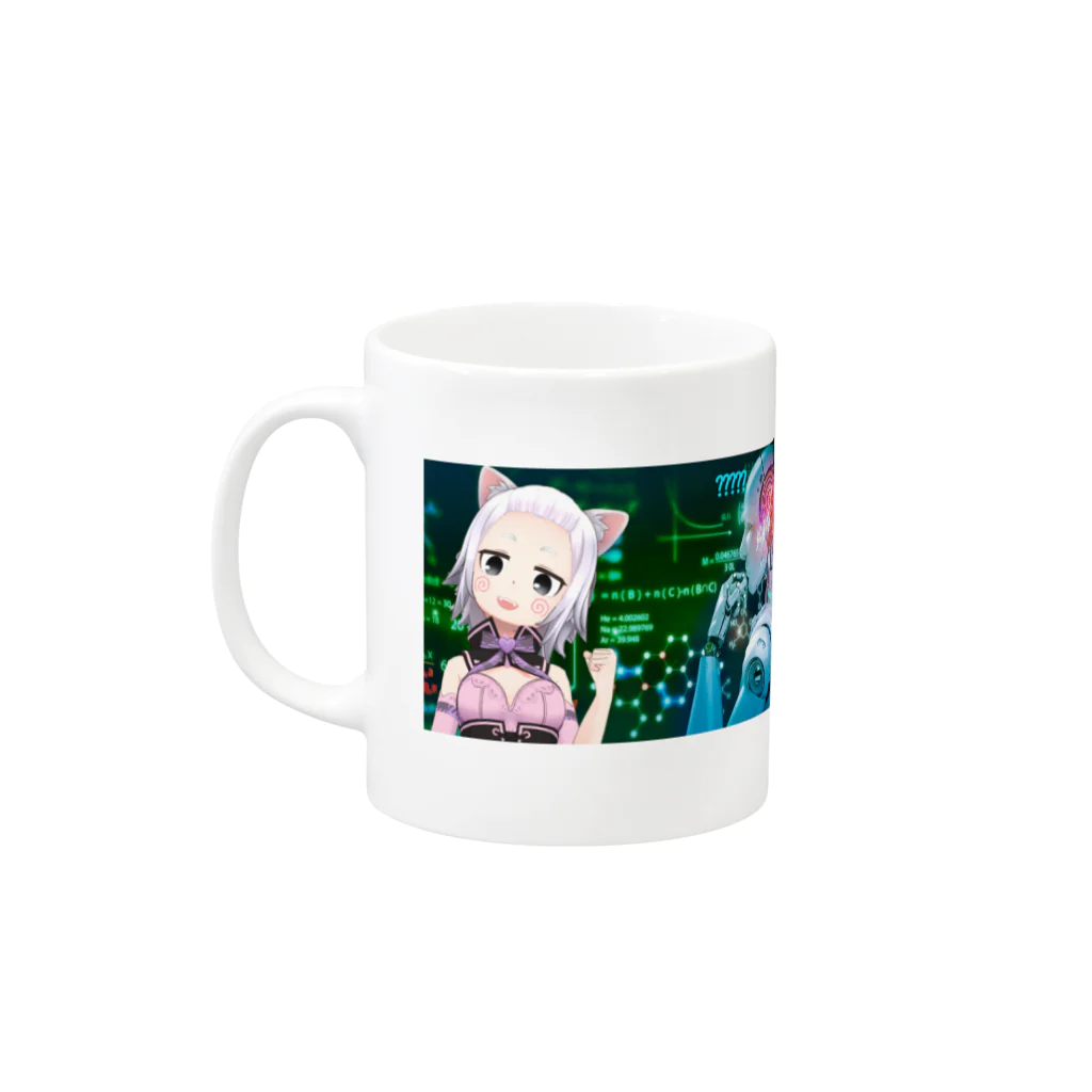 BISHAMONのAI時代到来カップ Mug :left side of the handle