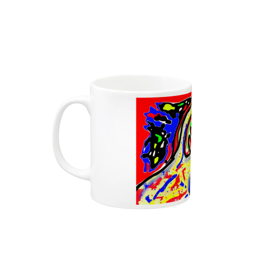 楽しい毎日のアレクサンドリア斎藤用品 Mug :left side of the handle