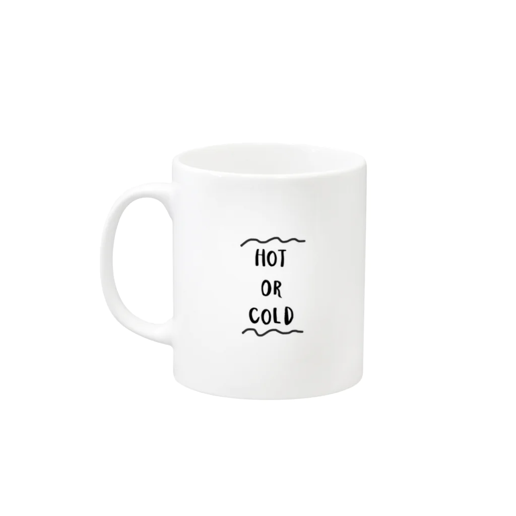 CORALの❈『 HOT or COLD 』mugcup❈ マグカップの取っ手の左面