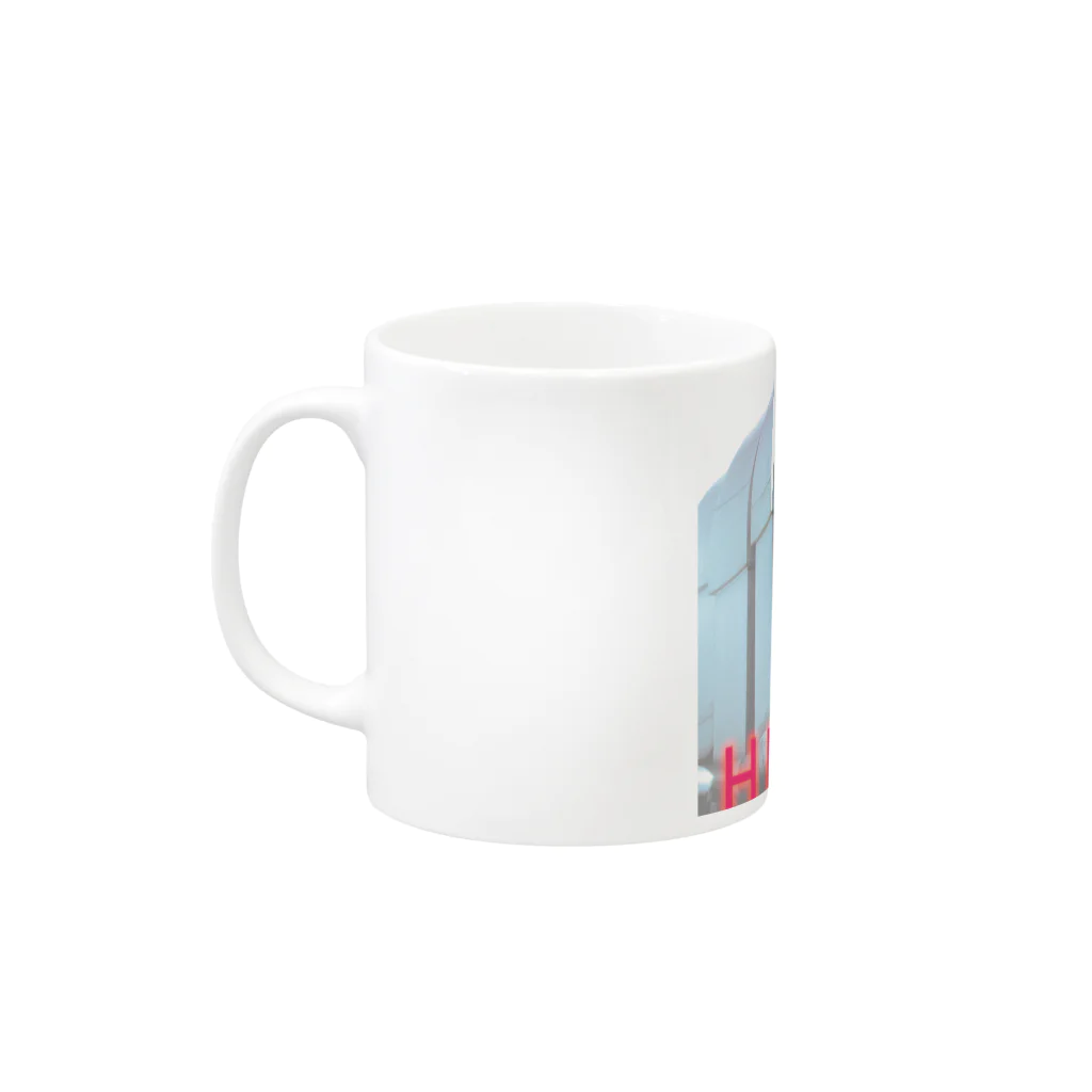 模擬店のHUMANIAL 『食肉加工』 Mug :left side of the handle