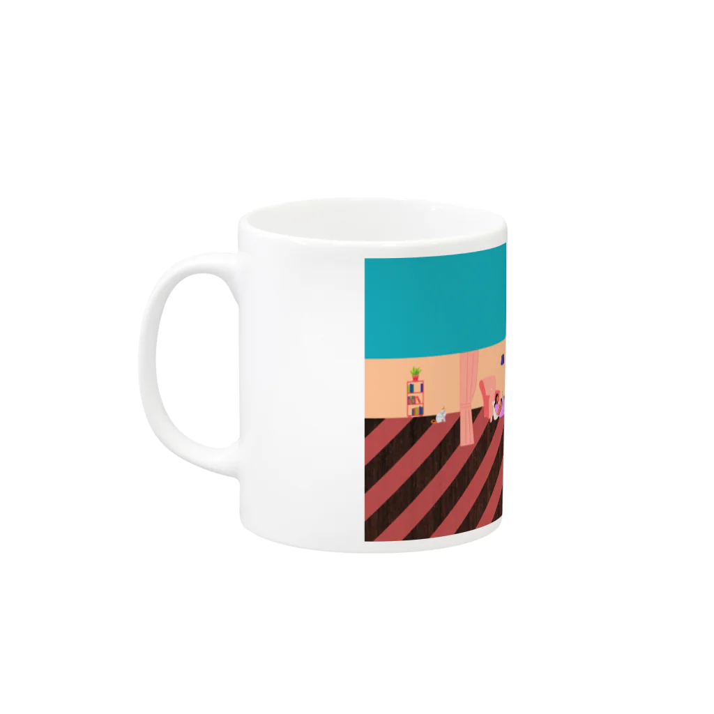 𝙈𝙊𝙈𝙊'𝙨 𝙎𝙝𝙤𝙥のMOMO's shop #03 Mug :left side of the handle