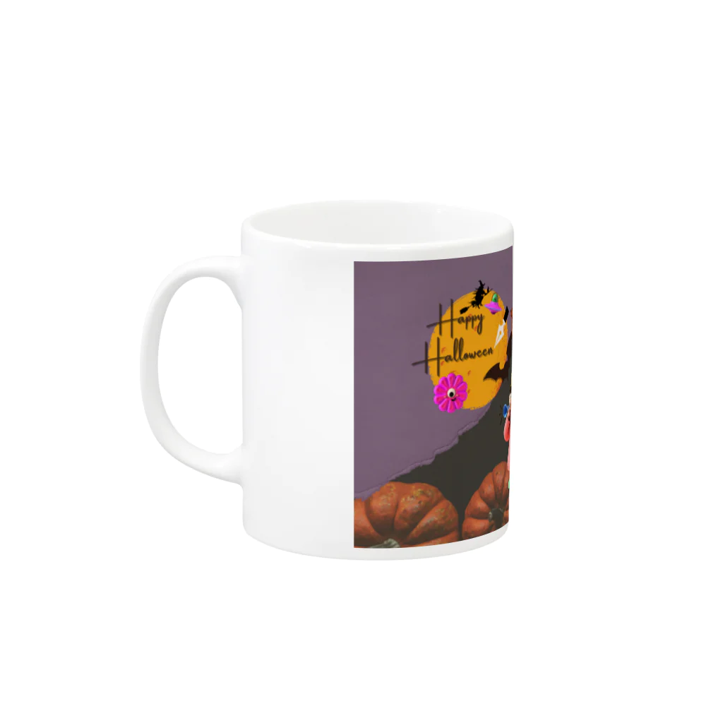 𝙈𝙊𝙈𝙊'𝙨 𝙎𝙝𝙤𝙥のHappy Halloween #05 Mug :left side of the handle