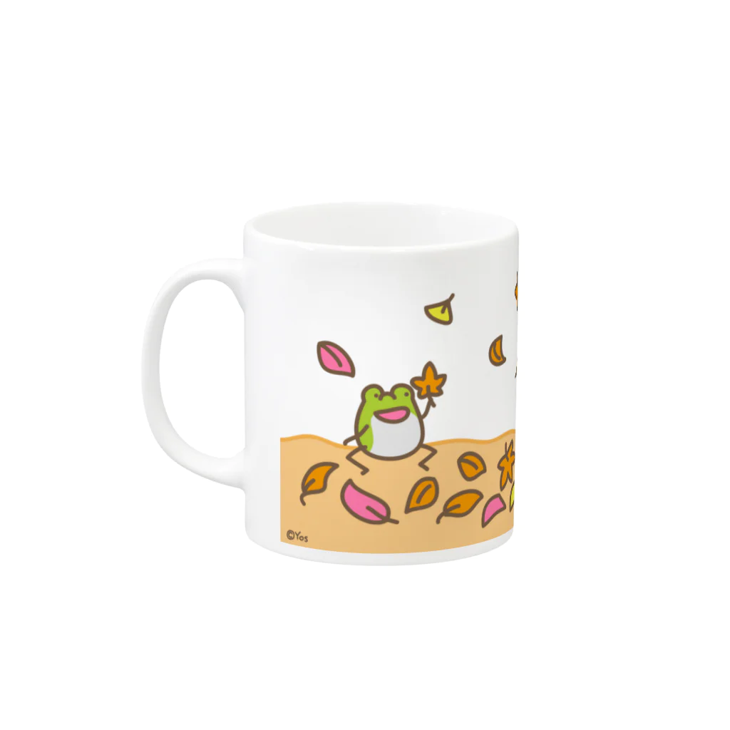 よすの【けこがえる】あきいろ Mug :left side of the handle