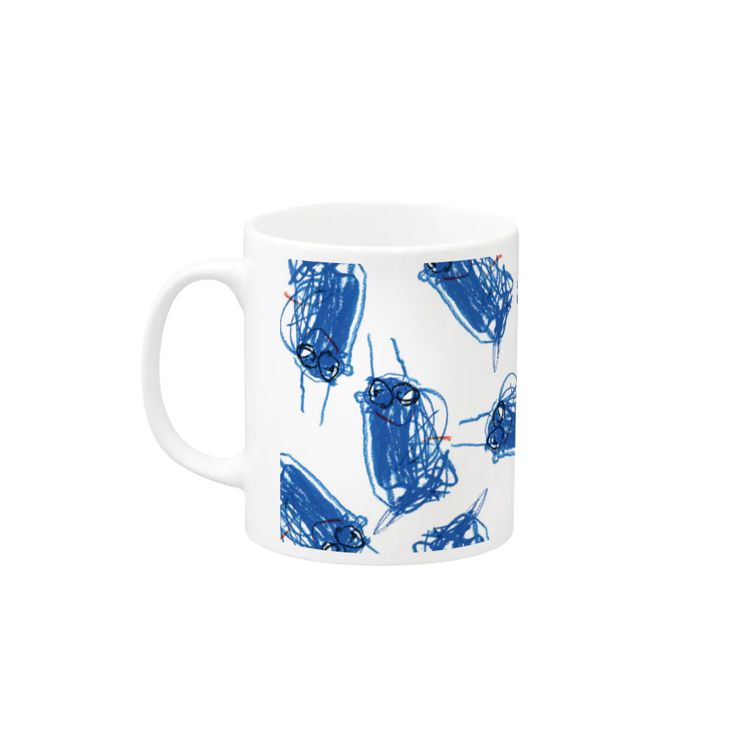 こどもの絵だいすきのくわがたむし Mug :left side of the handle