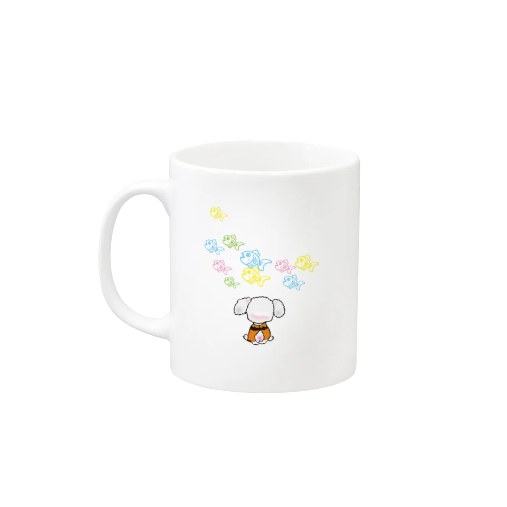 dontendankeのLet's SUP! （カノア&魚） Mug :left side of the handle