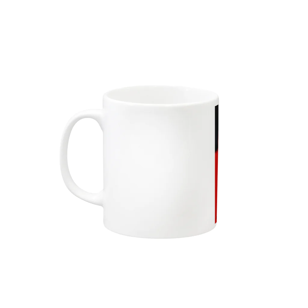ｋａｚｕｏ　ｋａｙａｍａの赤と黒のブルース Mug :left side of the handle