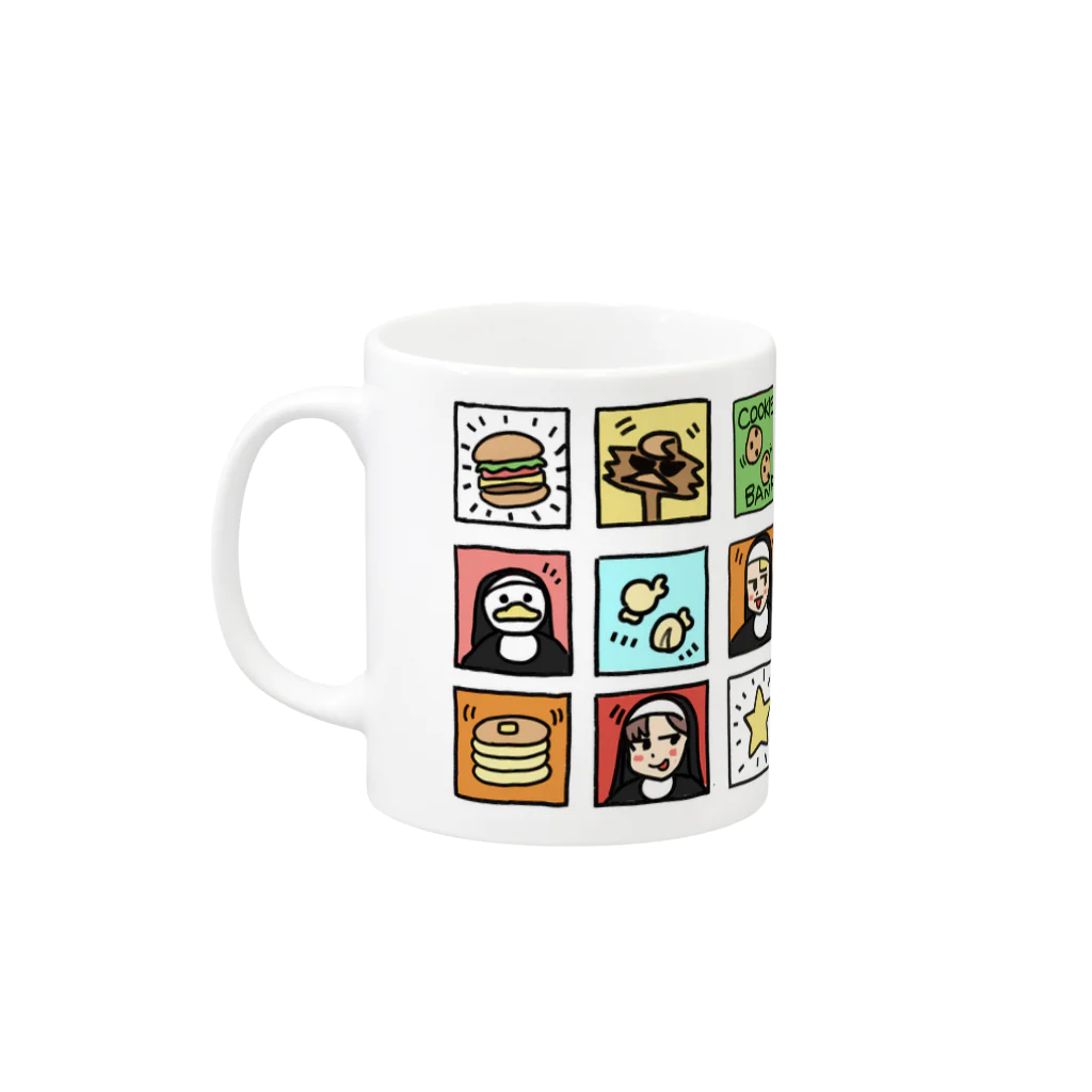 LITTLE  NUNSのpopart Mug :left side of the handle