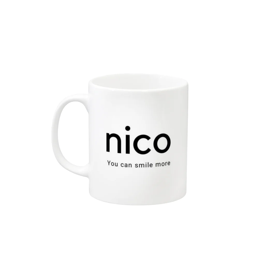 nicoのnico Mug :left side of the handle