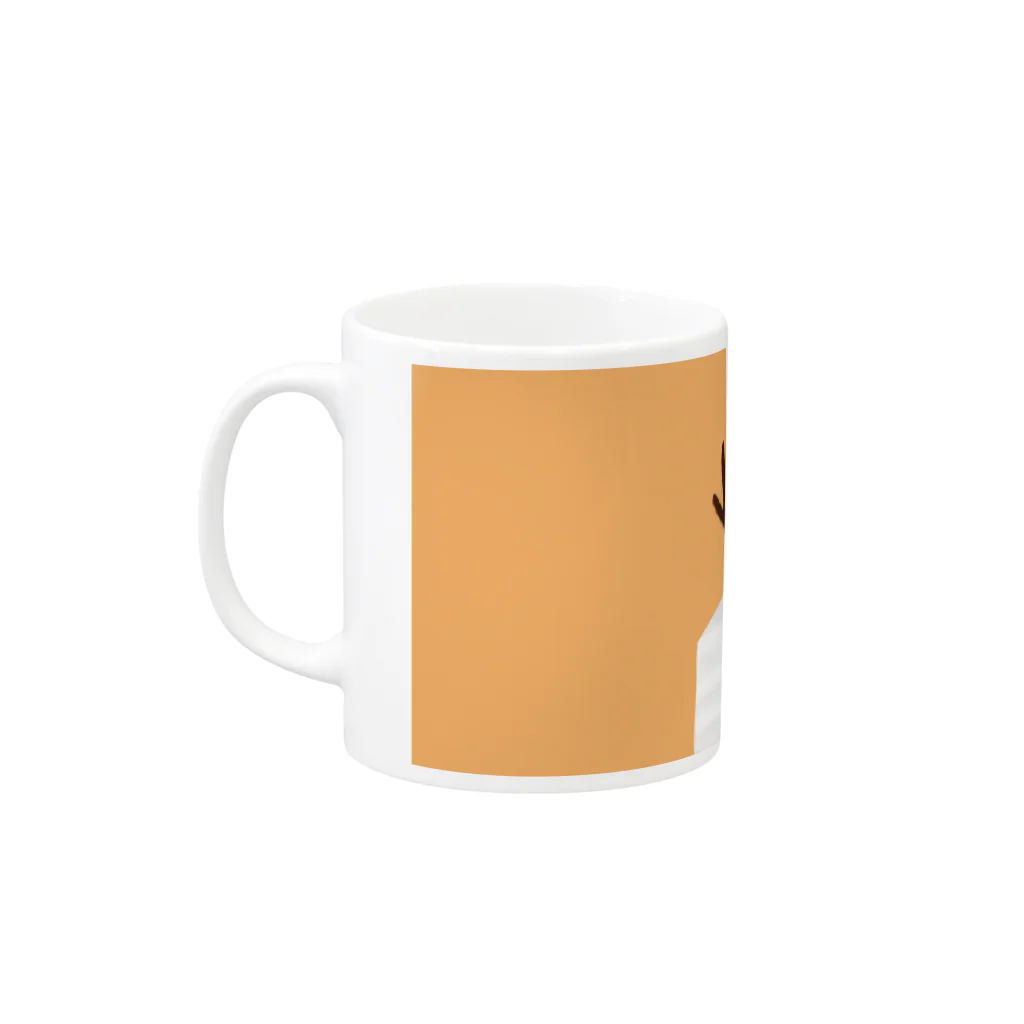 Niea999’s プチハッピー shopのXmas nose - beige Mug :left side of the handle