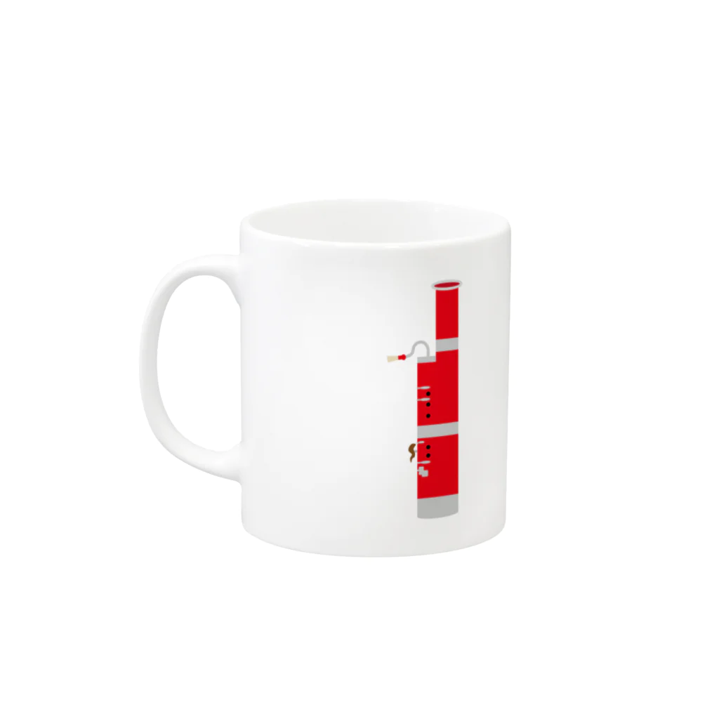 ManDoubleReedShop分店のファゴット吹き専用マグ Mug :left side of the handle