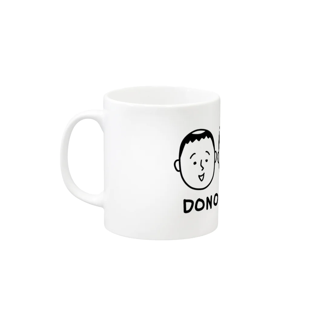 ティアティフ＠LINEスタンプ&TシャツのDONO HAGE DESUKA? Mug :left side of the handle