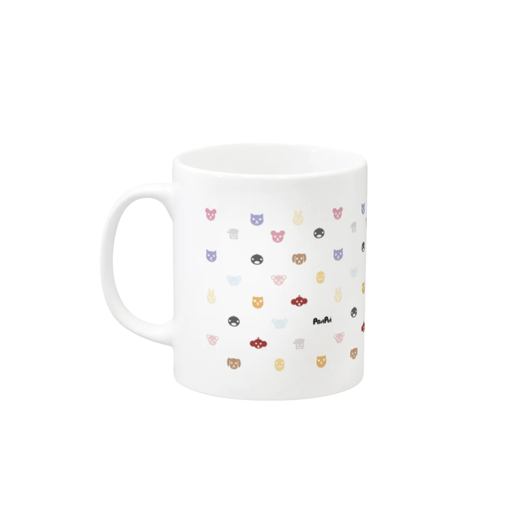 PostPet Official Shopのパステルあいこんず Mug :left side of the handle