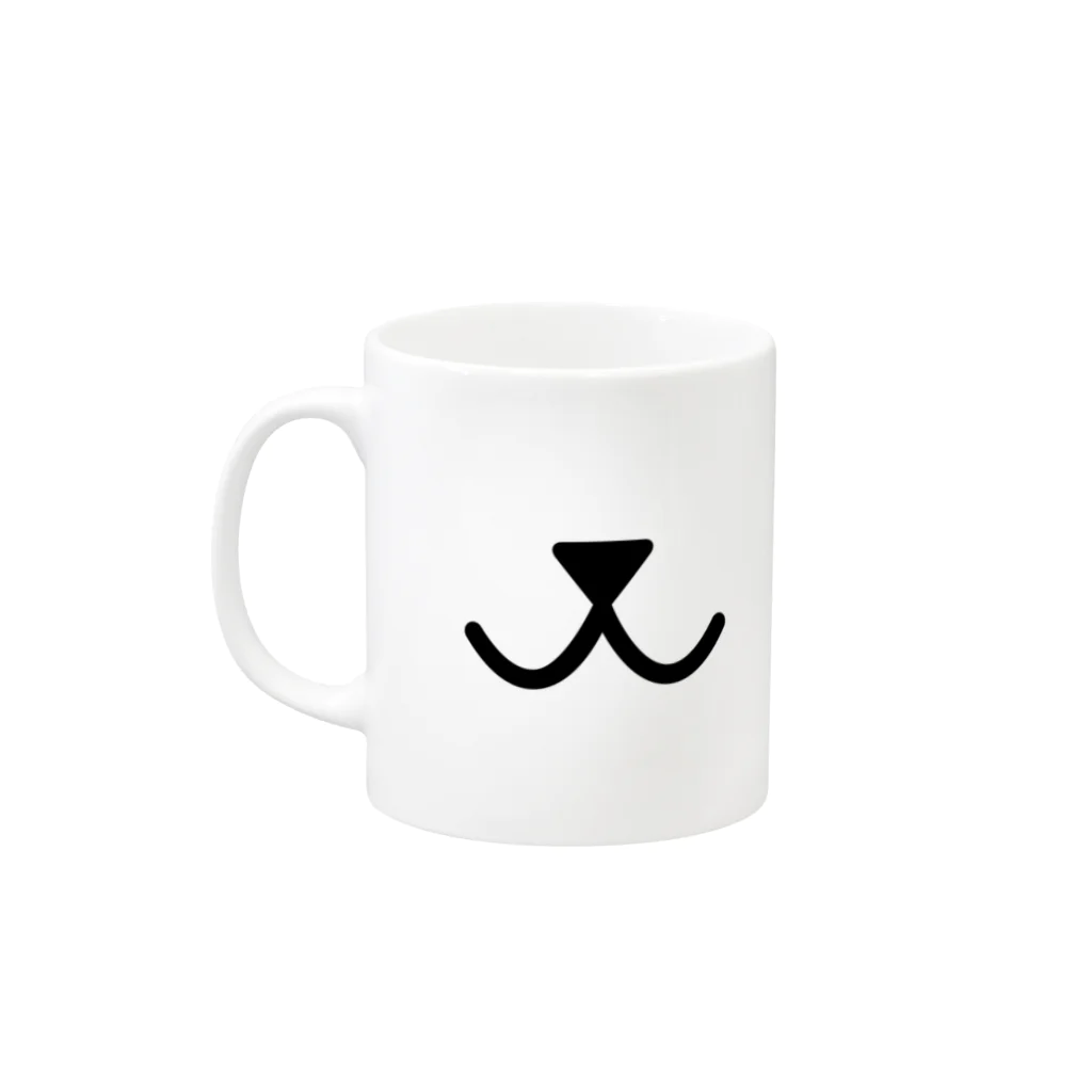 PostPet Official Shopのおすわりコモモ Mug :left side of the handle