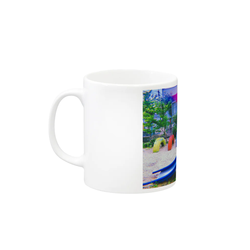 heyhhの滑り台 Mug :left side of the handle