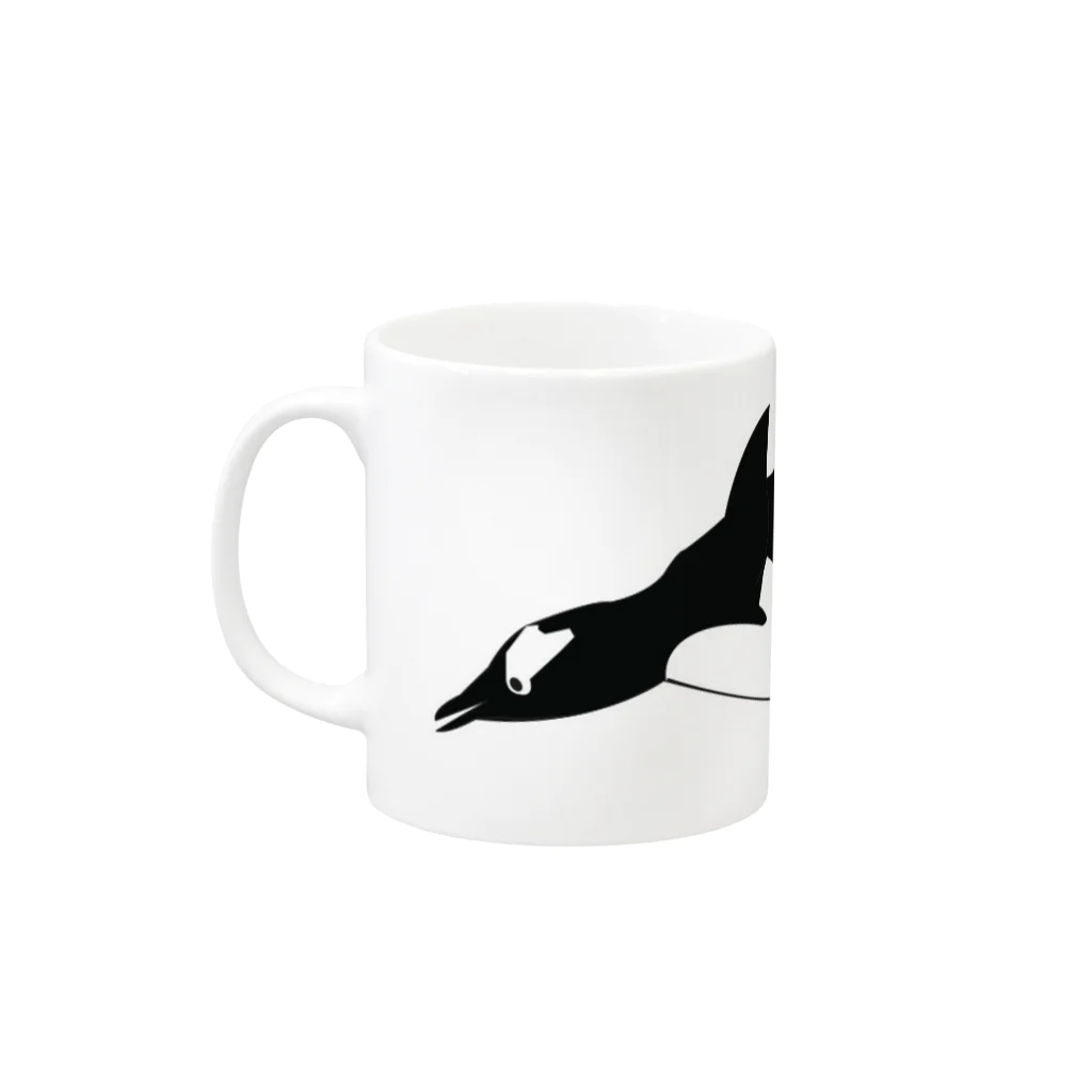 shibaのペンギン Mug :left side of the handle