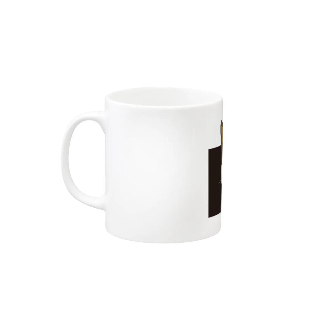 まみおデザインの秋田くん Mug :left side of the handle