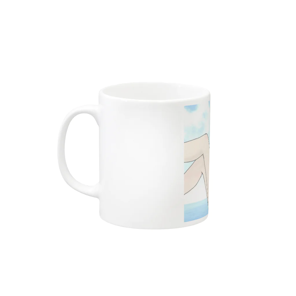 きらきら物販のきらにゃん物販 Mug :left side of the handle