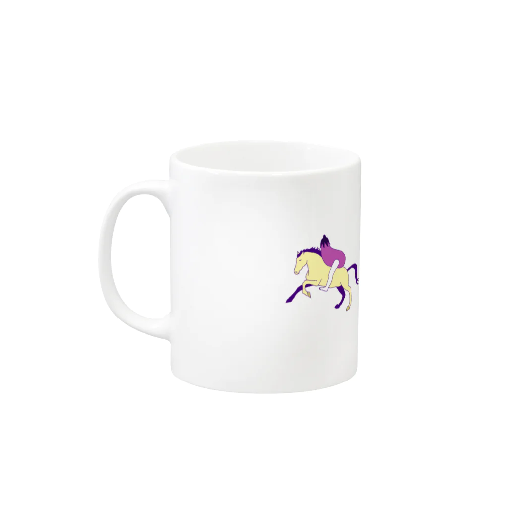 ペロペロ大明神の精霊馬 Mug :left side of the handle