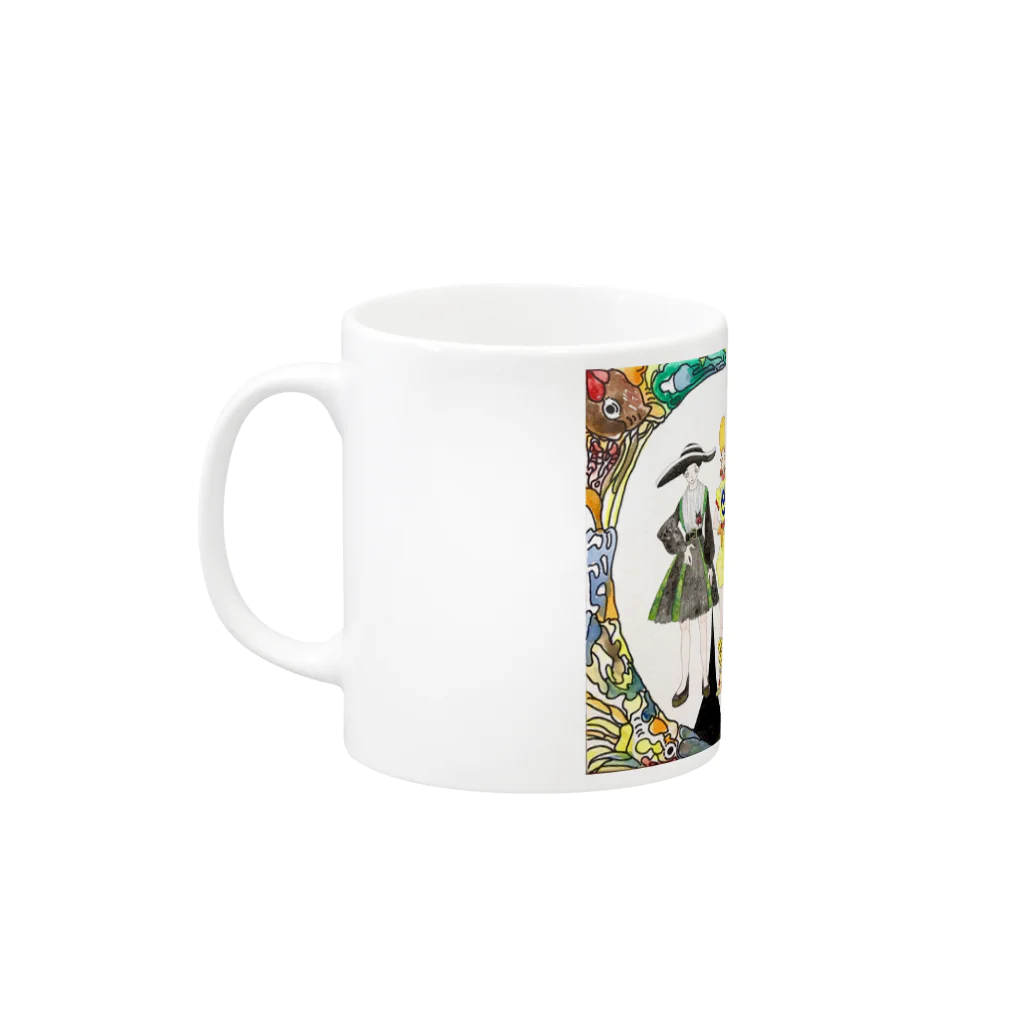 まりもの五色 Mug :left side of the handle