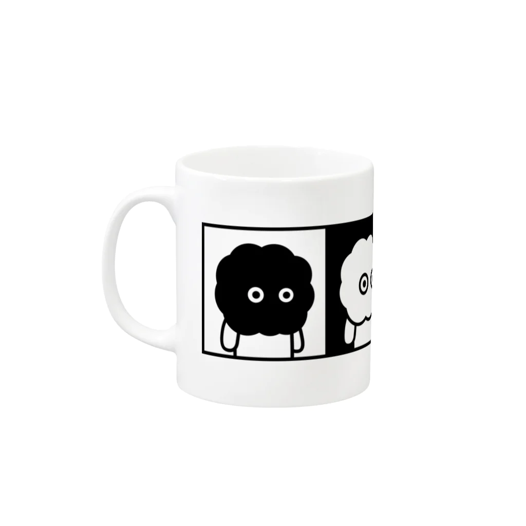 "SNUG"series SUZURI SHOPのSNUG Mug Cup マグカップの取っ手の左面