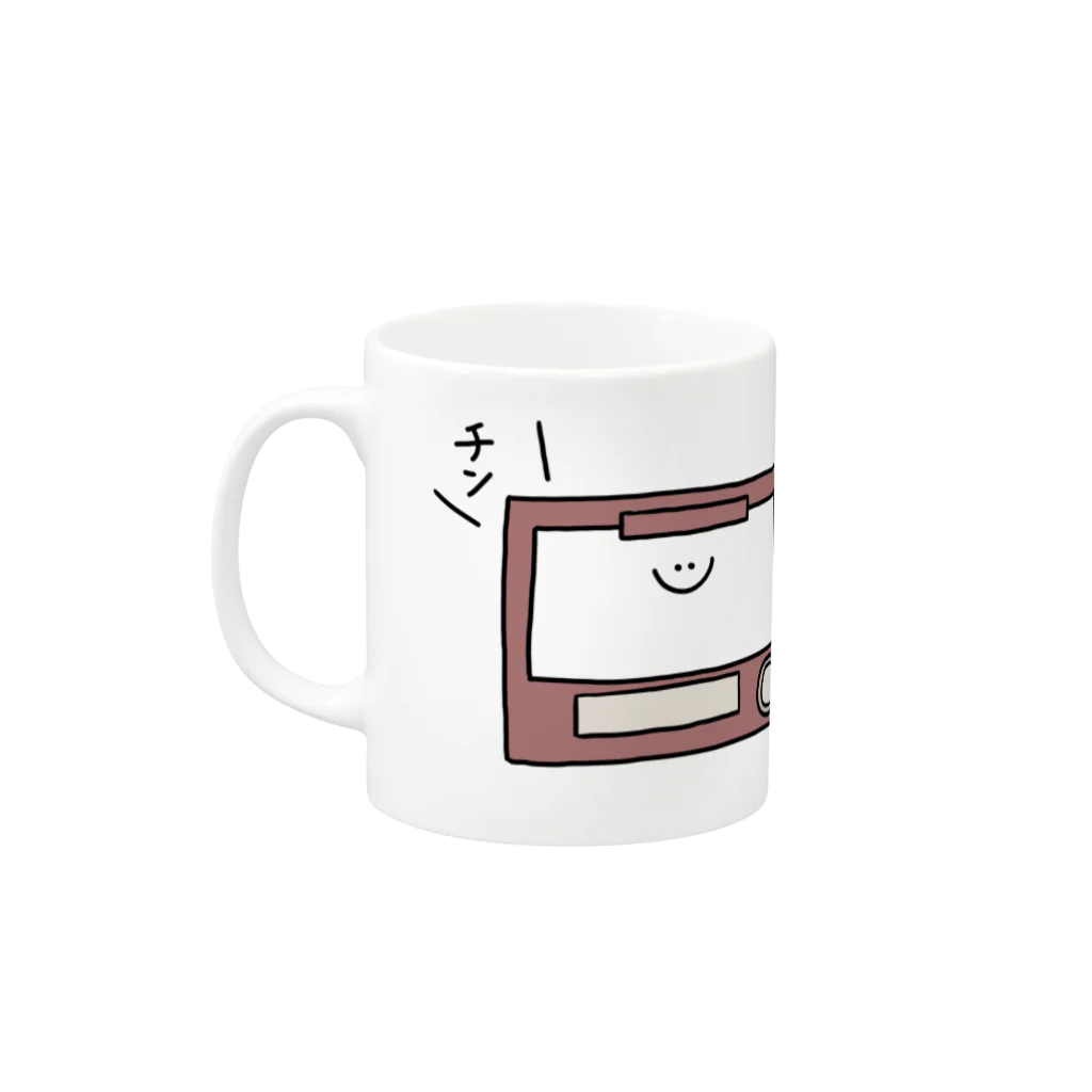 Shita_のれんちんくん Mug :left side of the handle