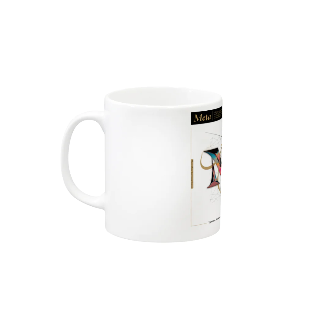 WolphTypeのChrome Meta Blanc » Narukami Mug :left side of the handle