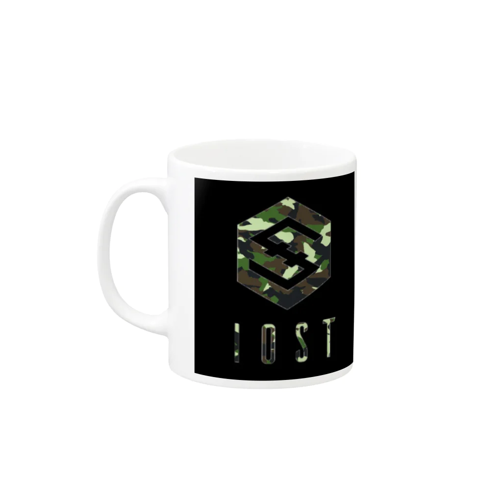 IOST_Supporter_CharityのIOST 【迷彩ロゴ】 Mug :left side of the handle