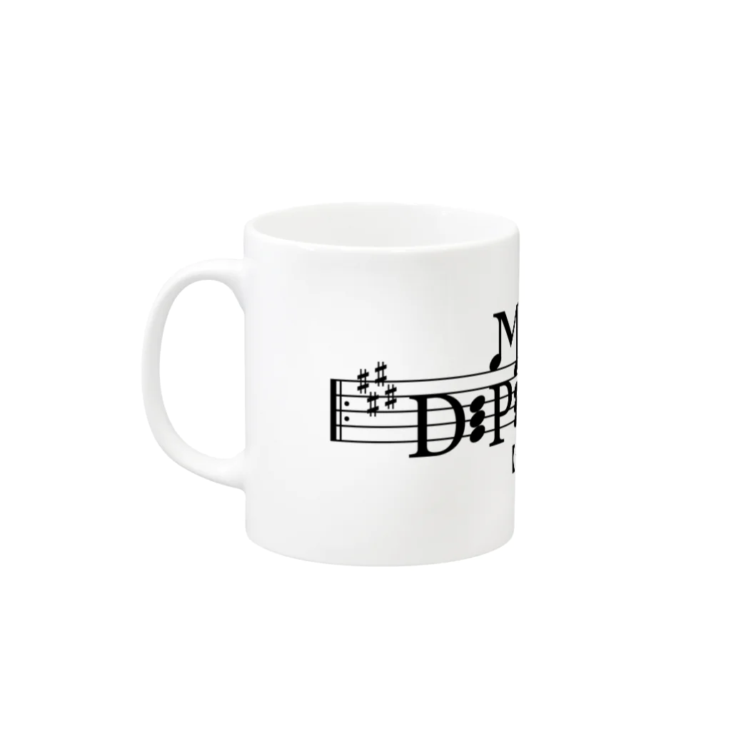 アウト ザ ブルーの音楽依存症 Mug :left side of the handle