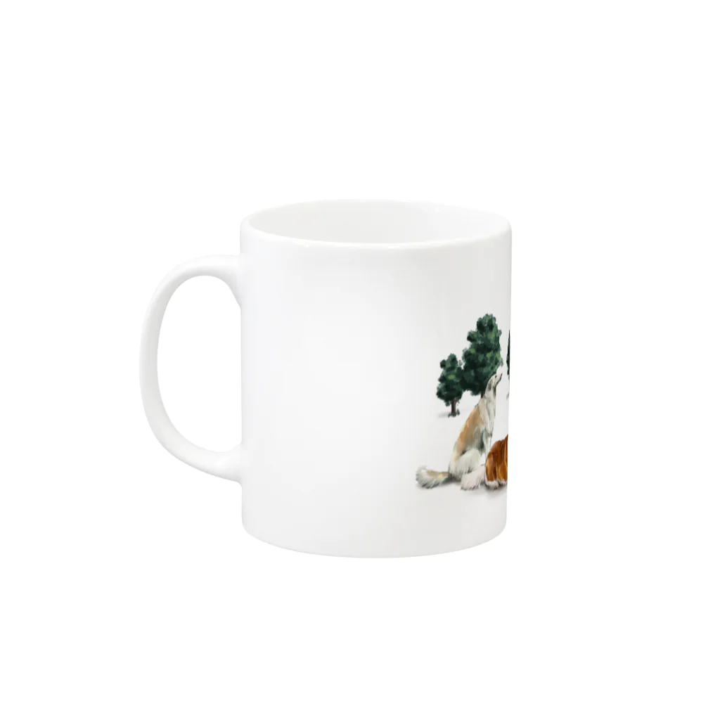 OOKIIINUのPARK TIME Mug :left side of the handle