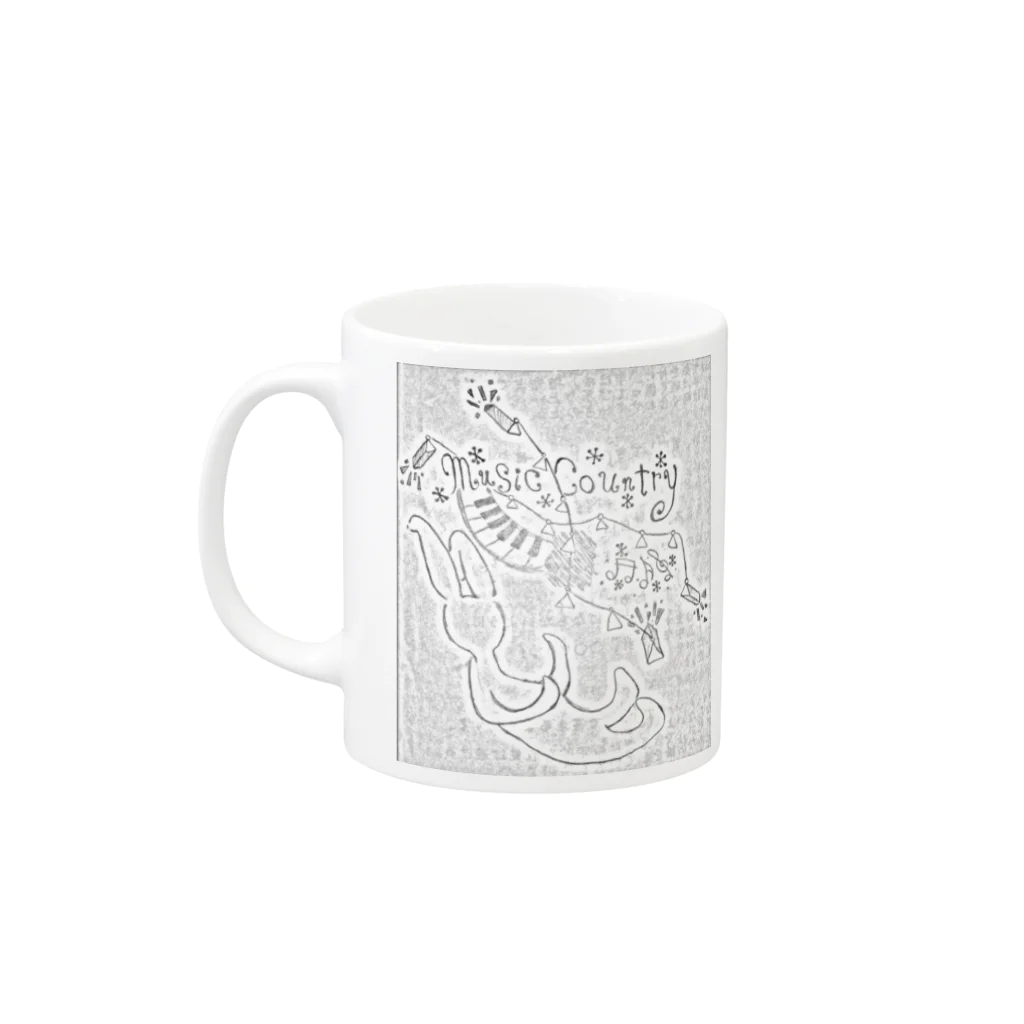 smiley88のMusic Country  Mug :left side of the handle