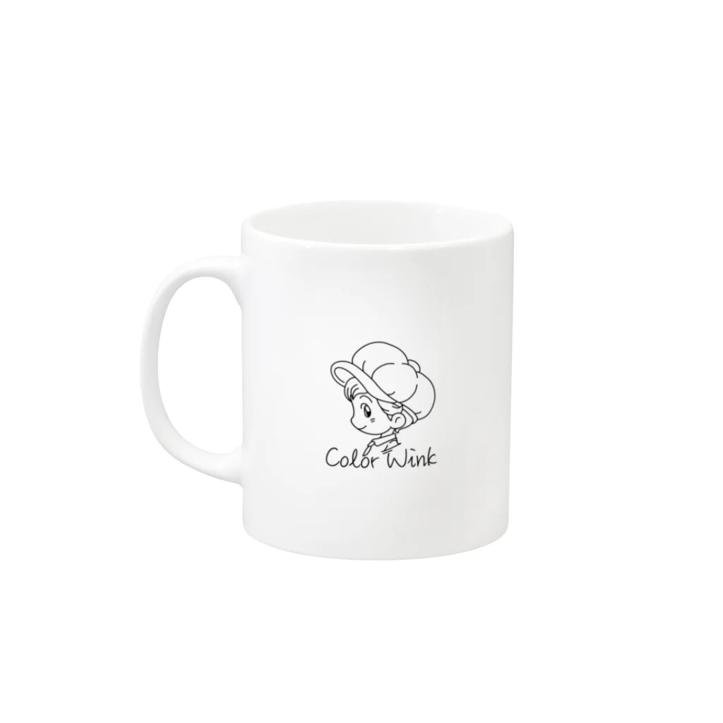 ColorWink Storeのルーティ Mug :left side of the handle