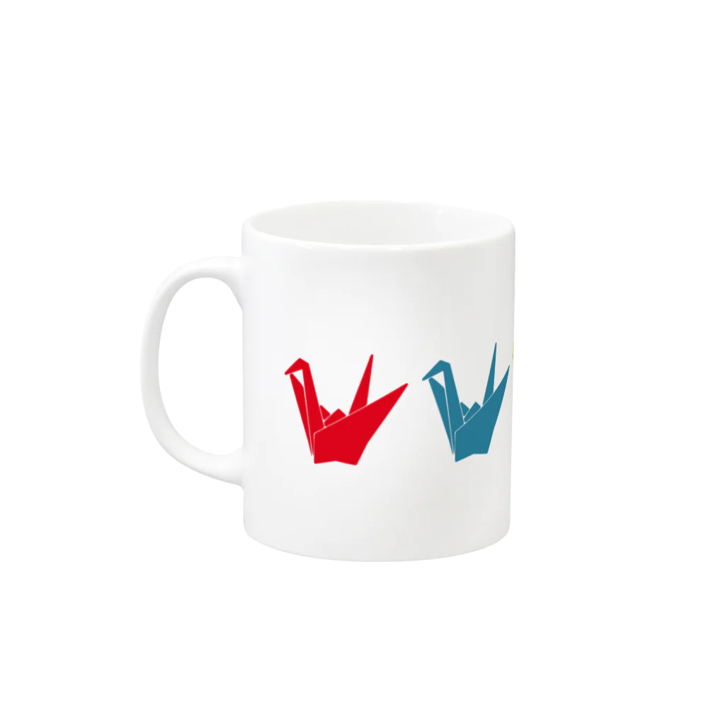 ░▒▓ＳＭＩＲＫＷＯＲＭ▓▒░のPAPERCRANE Mug :left side of the handle