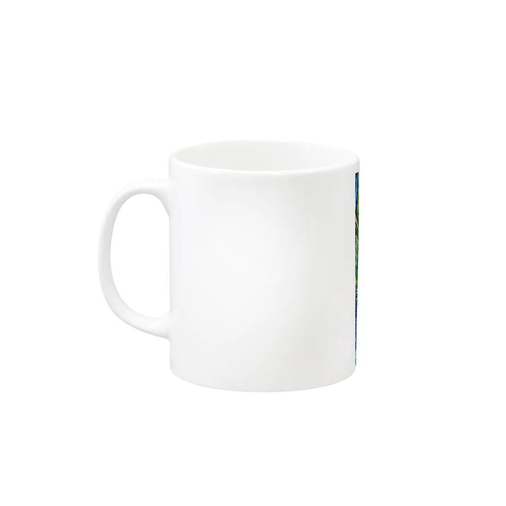 GALLERY misutawoのニューヨーク フルトンストリートの朝 Mug :left side of the handle