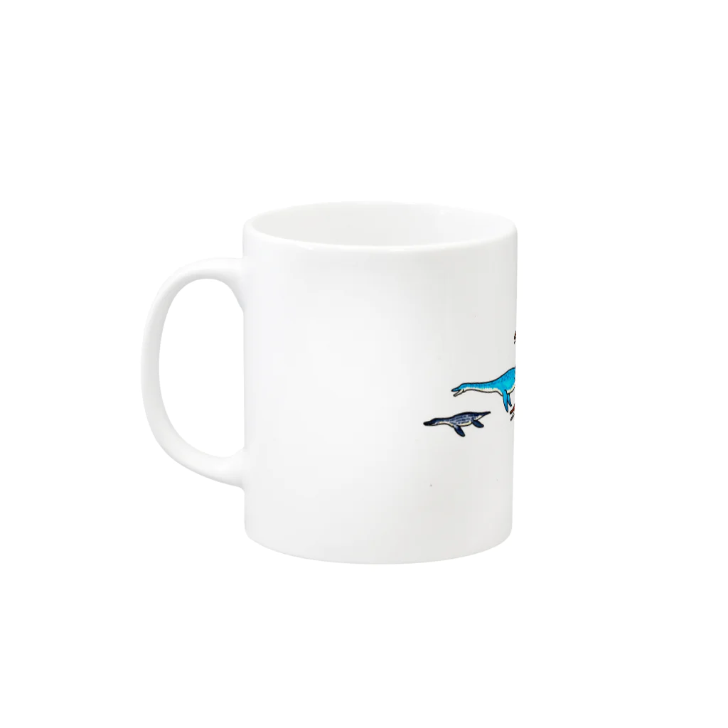 Atelier＊LorschのPlesiosaur Mug :left side of the handle