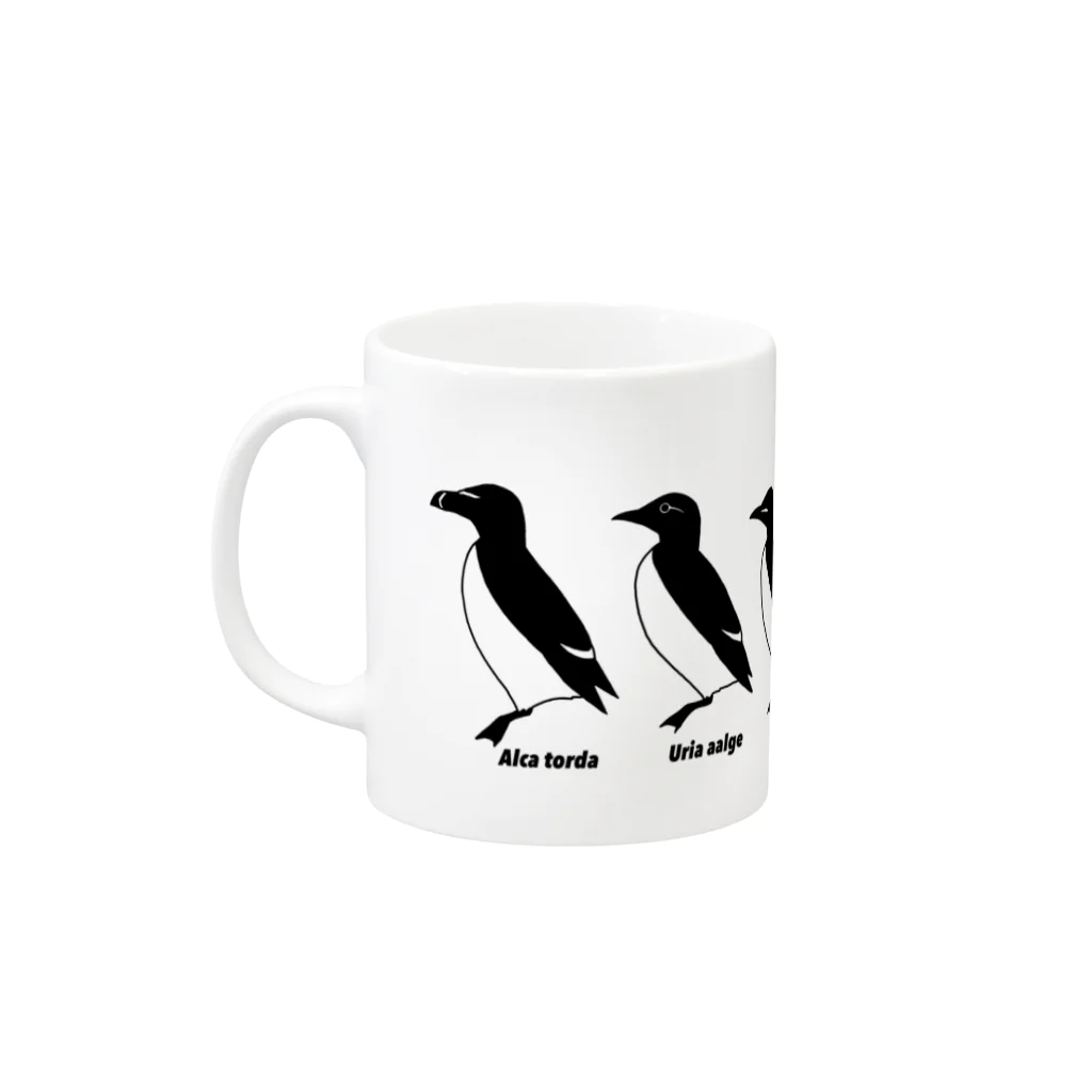 たんちょみの鳥 Mug :left side of the handle