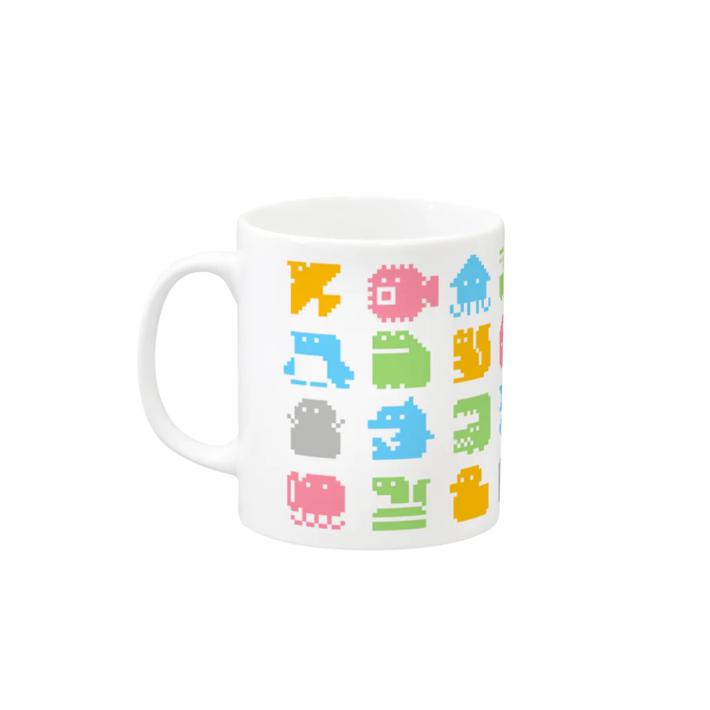 1041uuuのどうぶつ Mug :left side of the handle