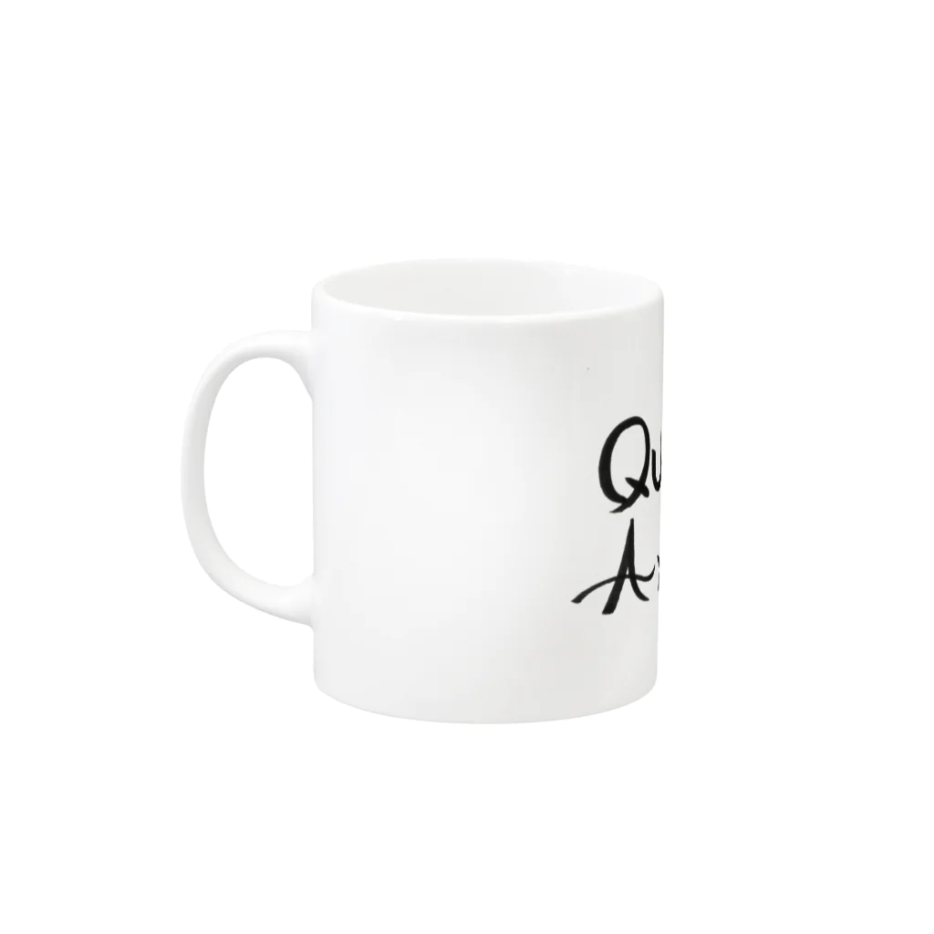 GreenSpecialの筆文字　クワッドアクセル Mug :left side of the handle