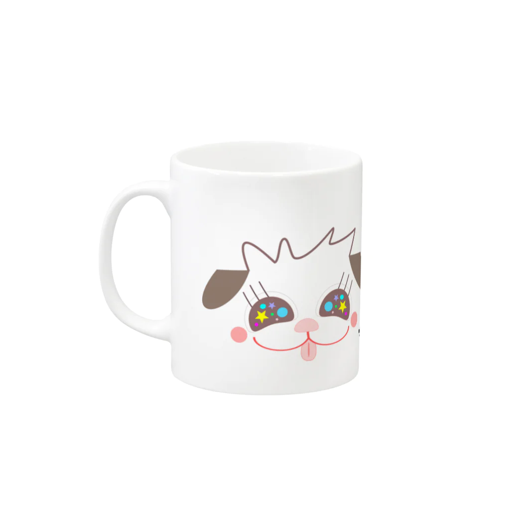 カニホイップのろこともこ Mug :left side of the handle