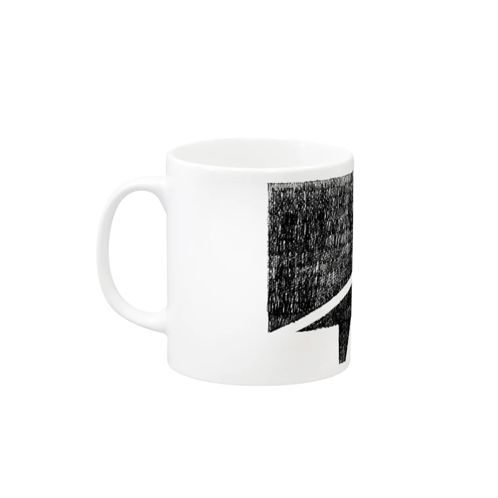 ふたつ屋根のLOGO TYPE 『イマダ』 Mug :left side of the handle