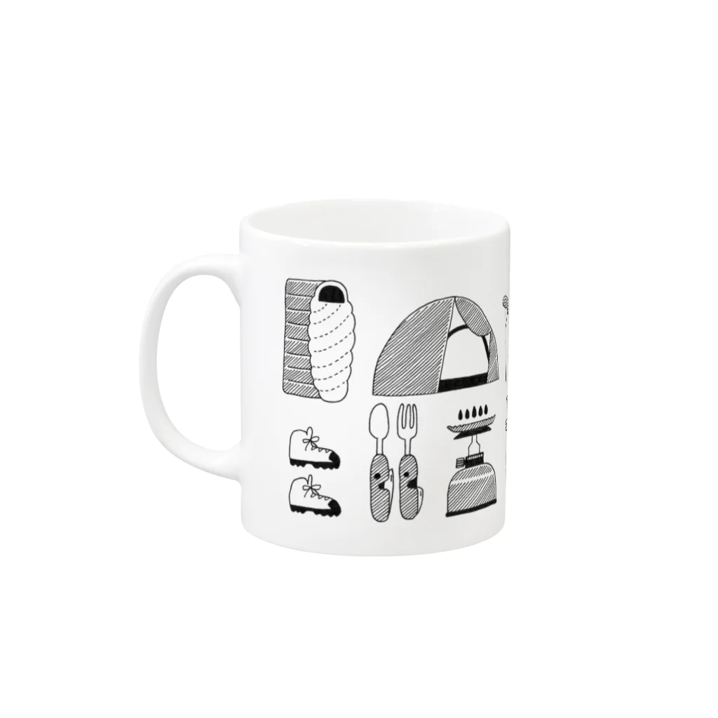 まつのき商店のキャンプの道具A´ Mug :left side of the handle