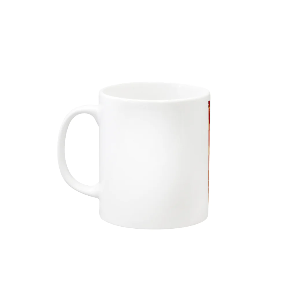 ジルトチッチのデザインボックスのクレコちゃんもハロウィンの魔女になる？ Mug :left side of the handle