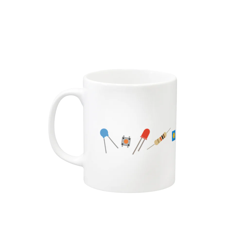 inoの電子部品 Mug :left side of the handle