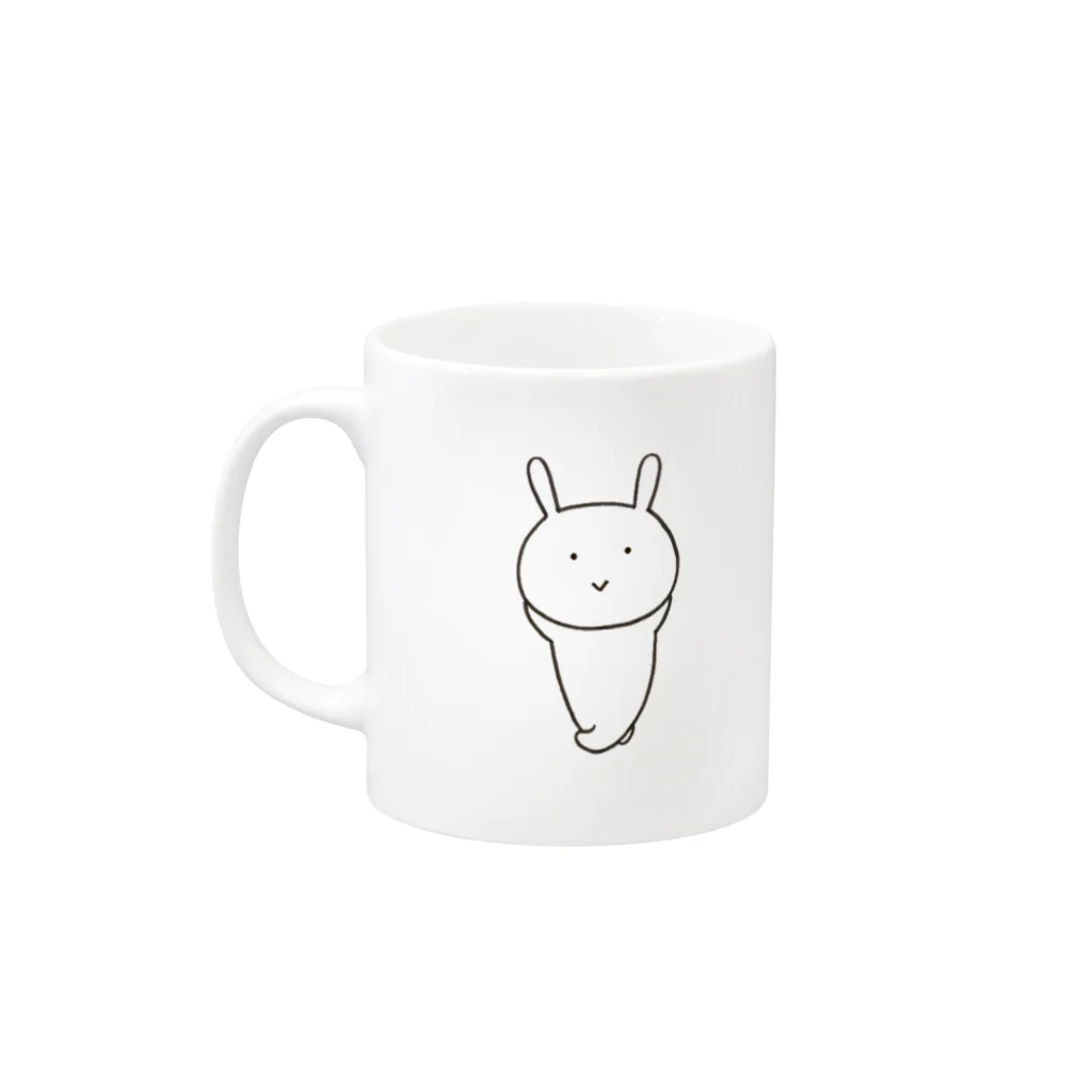 ponponのごーごーうさぎとおひるねうさぎ Mug :left side of the handle