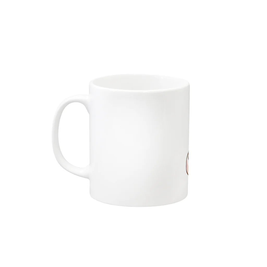 無人駅前専門店のこんがらがったくつとぱんだ Mug :left side of the handle