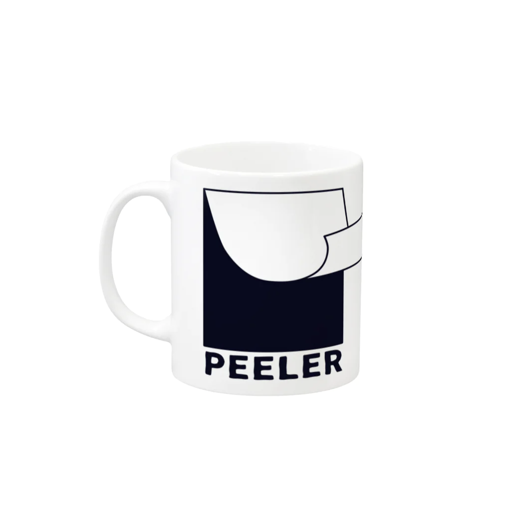 Creative store MのPEELER - 02 Mug :left side of the handle