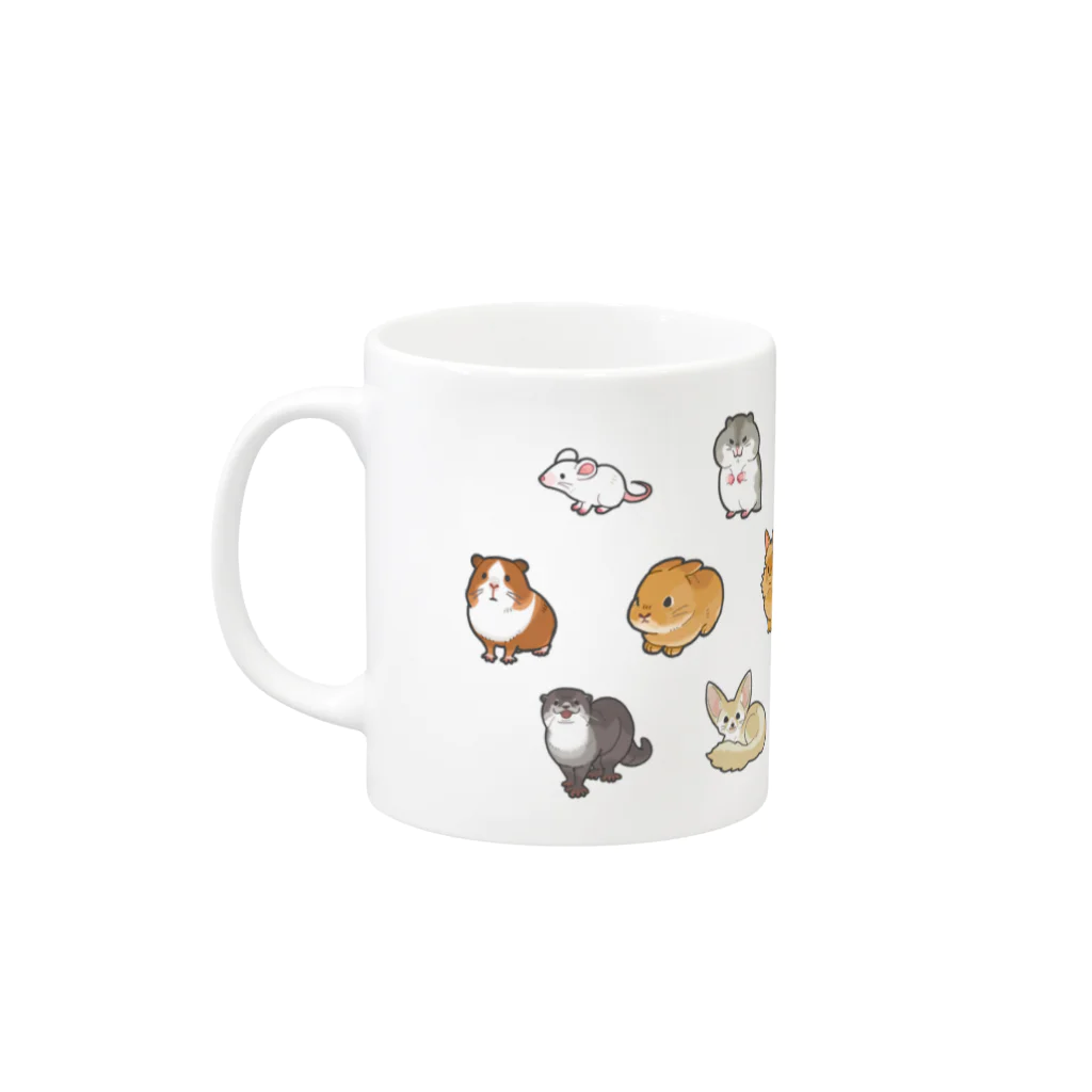 Maeken Gamesのしょうどうぶつのマグカップ Mug :left side of the handle