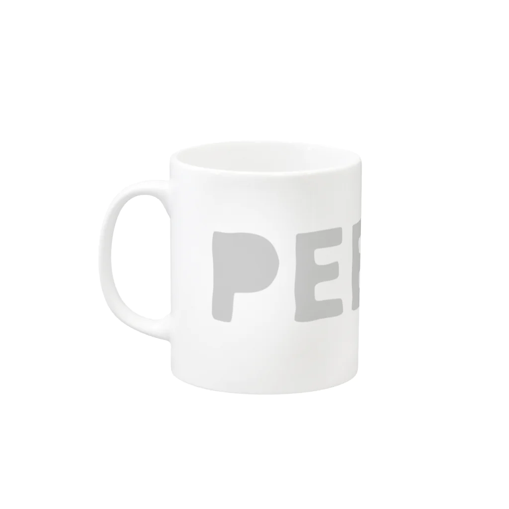 Creative store MのPEELER - 04(WT) Mug :left side of the handle