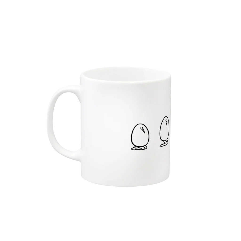 たまごあしのたまごあし　マグカップ < STEP > Mug :left side of the handle