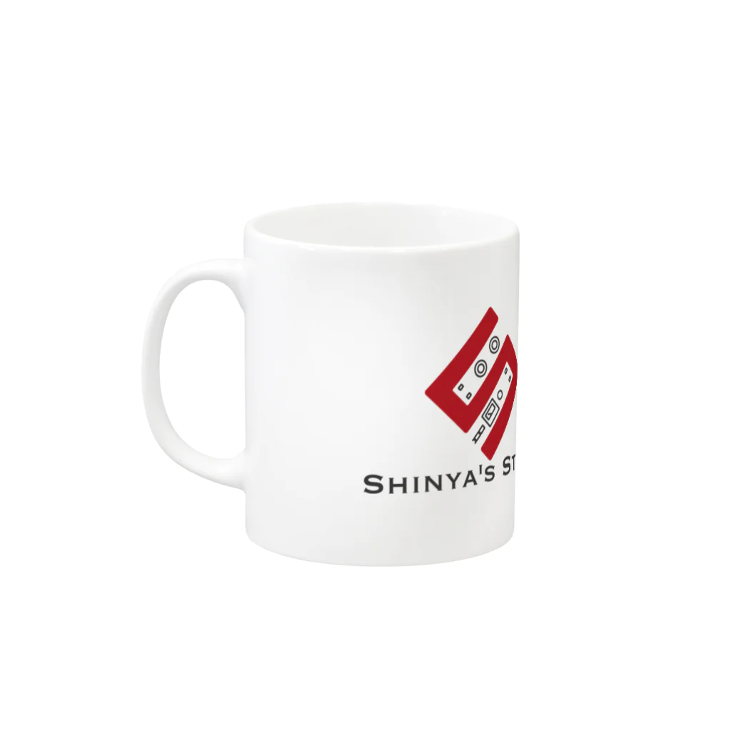 Shinya's StudioのShinya's Studio LOGO マグカップの取っ手の左面