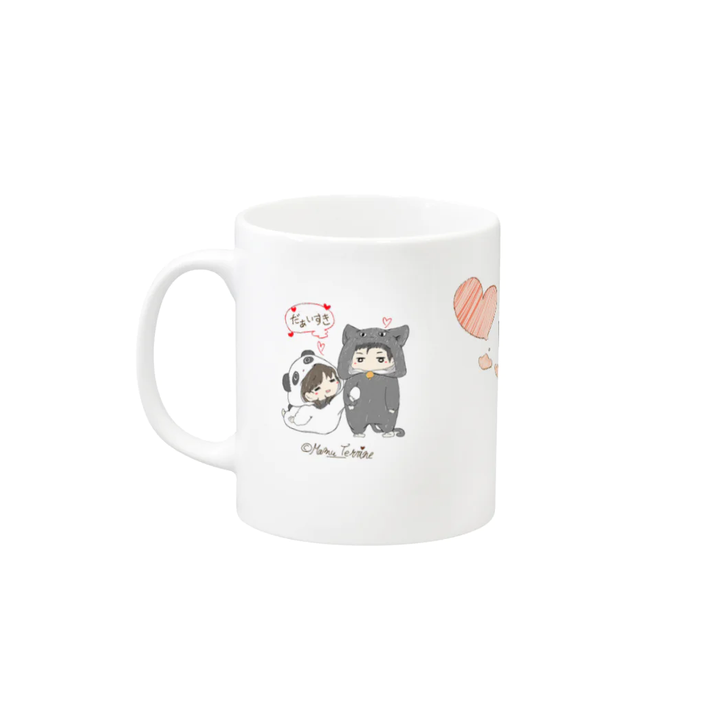 君と私の保管庫の【限定3点】君とぽかぽかティータイム（L）-メッセージ付き- Mug :left side of the handle